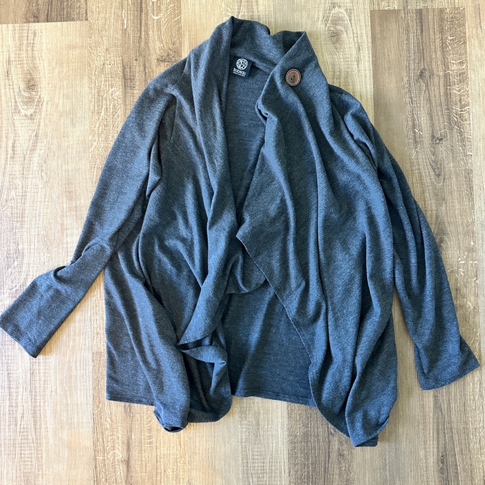 Bobeau Grey cardigan‎ | Size Lg